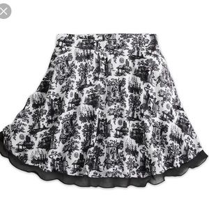 Disney Haunted Mansion Toile Skater Skirt